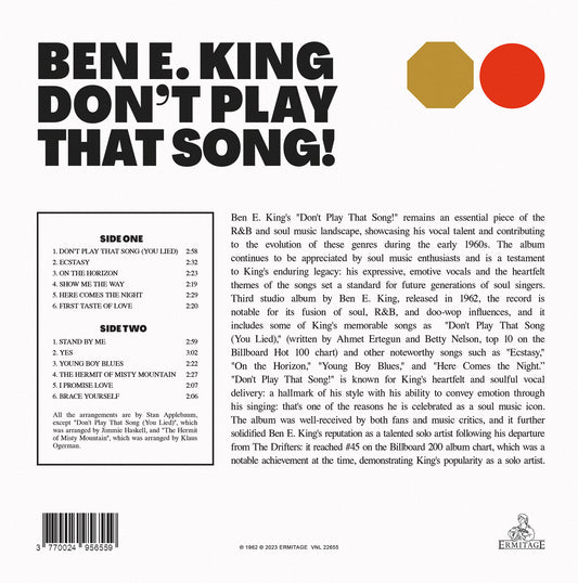 Ben E King - Don't play That Song